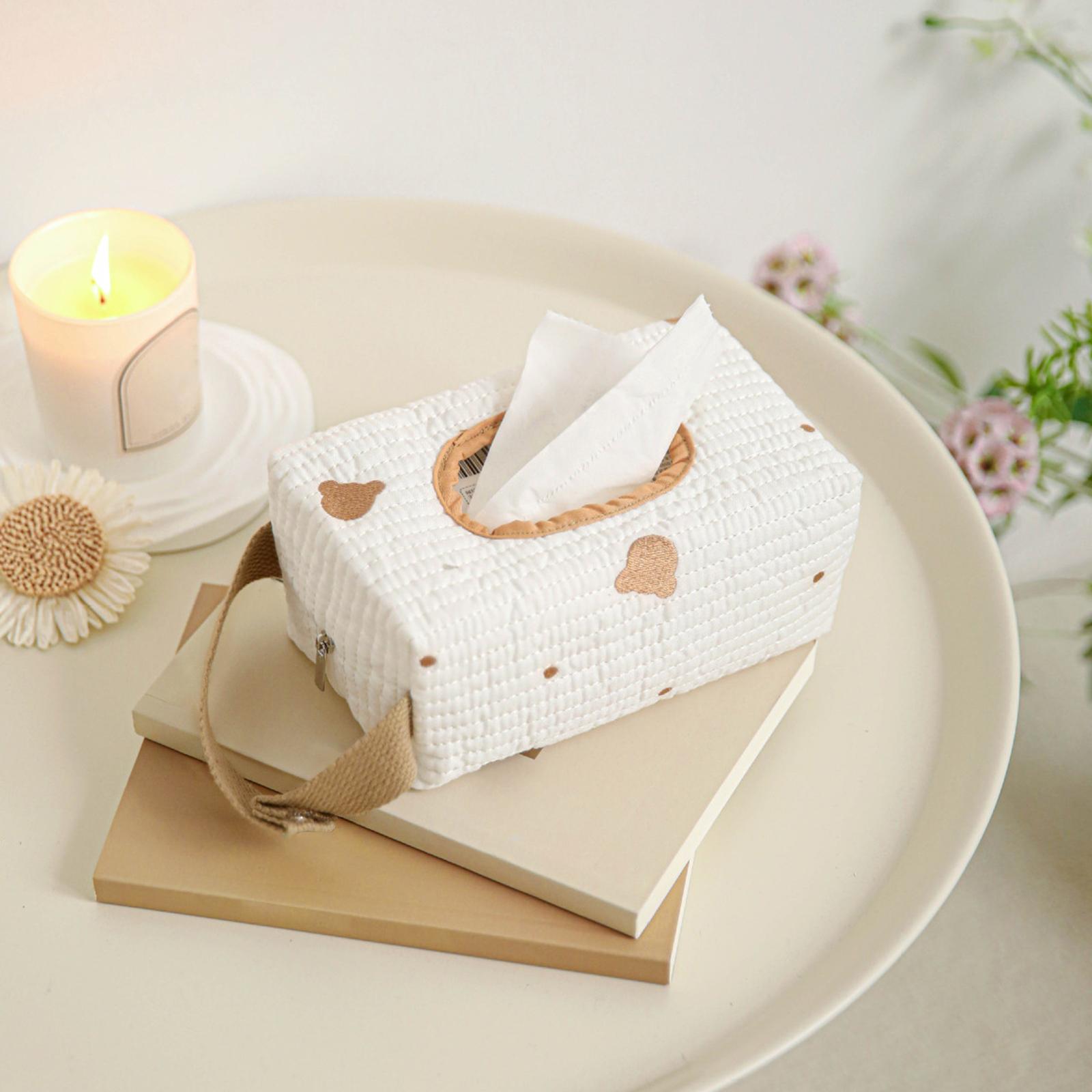 

Refillable Diaper Wipe Holder with Zipper and Handle Cute Tissue Holder Lightweight for Outdoor Camping Walking Bathroom Use
