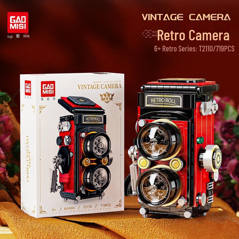 

Модель ретро-камеры высокой плотности, радио, часы, сборная игрушка - T2110