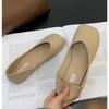 Fashion Women Cute Light Weight Spring Slip on Leather Flat Shoes Lady Casual Brown Office Casual Single Shoes Loafers Zapatos De Mujer