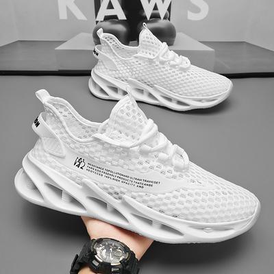 Nieuwe Zomersneakers Heren Trendy Ademende Hardloop Tennisschoenen Buitensporten Tenis Masculino Wit Casual Wandelschoenen