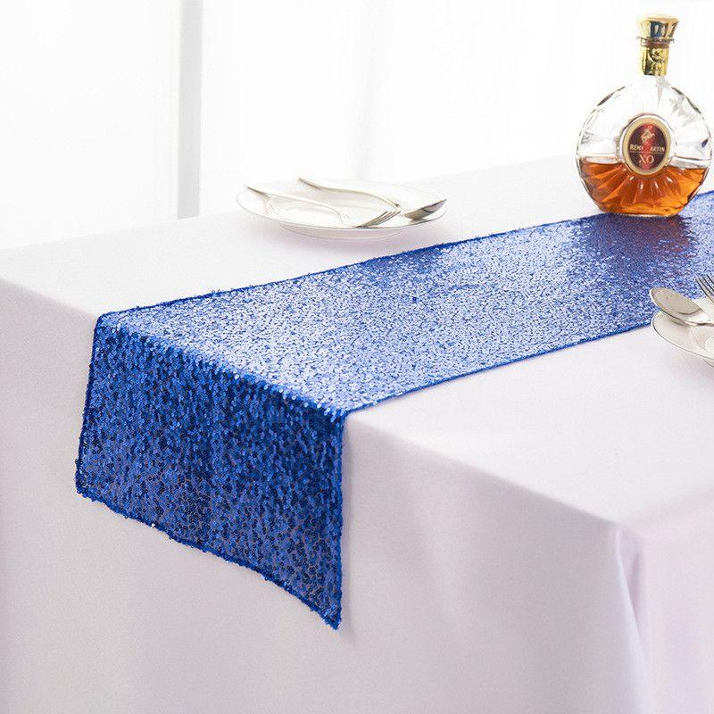 Sequin Glitter 12"x108" Table Runners Cover Sparkly Christmas Wedding Party