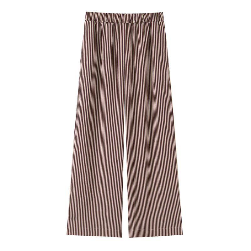 Kaslead New Women clothes Western Style Fashion Simple and Versatile Stripe Drape Pants 3717040
