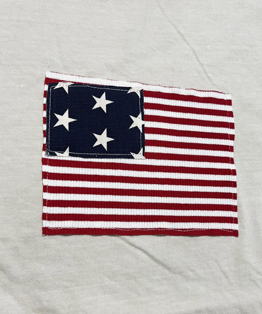 SK8ER ROCK Stars & Stripes Pigment Sleeveless ((Light Oat))