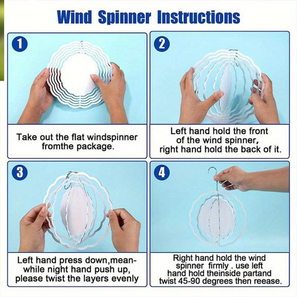 Blue & Pink Heart Mandala Wind Chime - Vibrant Metal Garden Decoration with 360° Hook, Ideal for Spring & Summer, Perfect Gift for Friends and Family