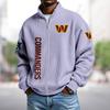 Plus Size NBA Team Hoodie 3D Print Loose Zip-Up Sports Sweatshirt