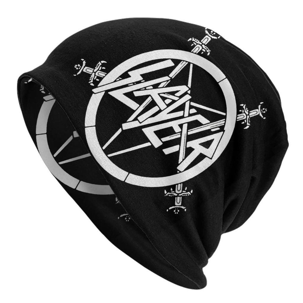 Custom Heavy Metal Rock Slayers Logo Bonnet Hat Knit Hats Unisex Women Hip Hop Unisex Band Winter Warm Beanies Cap