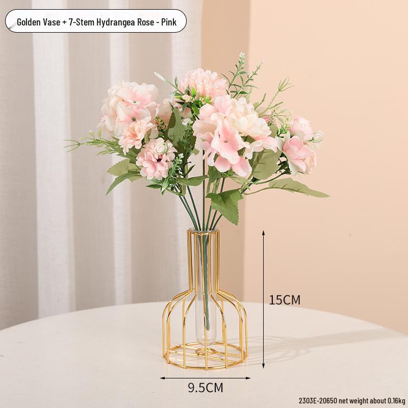Minimalist Transparent Glass Vase for Creative Flower Arrangements In Living or Dining Rooms