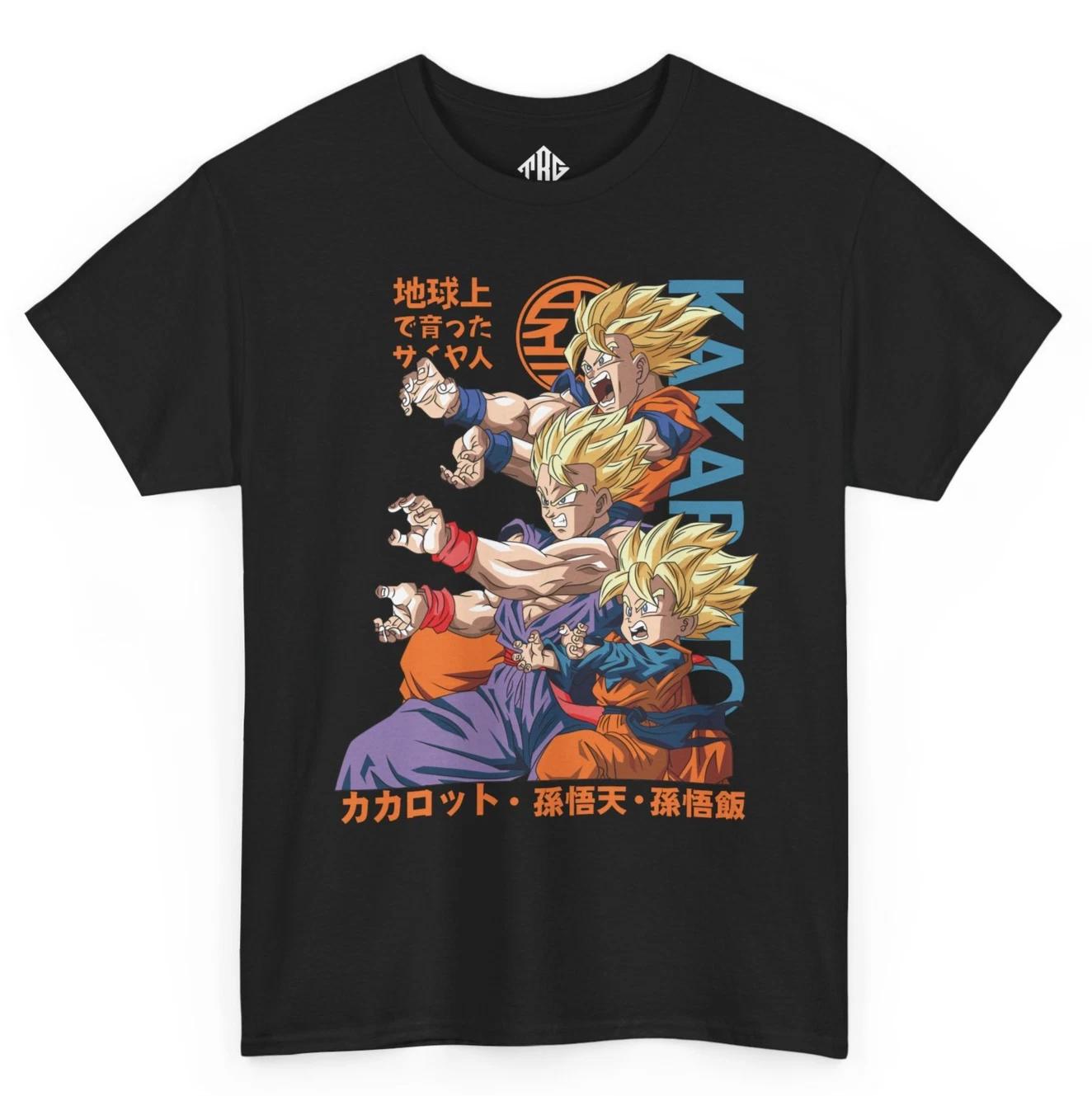 Anime T-Shirt Style Super Saiyan Warrior Graphic Tee Inspired Family Z Cosplay S