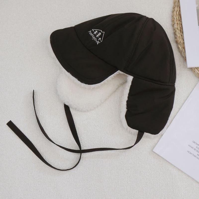 

Кепка с козырьком, Флис, Шапка Лей Фэн, Зимняя женская из овечьей шерсти, Теплый пуловер, Защита ушей, Лыжная шапка. ONE SIZE