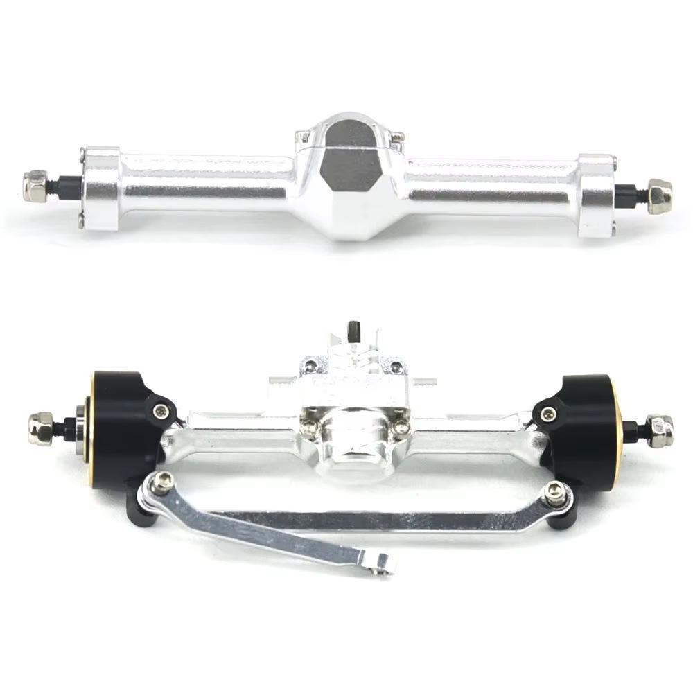 SCX30 4mm Aluminum Alloy Front & Rear Axle Set