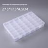 36-Compartment Transparent Plastic Organizer for Jewelry, Tools, DIY, Rubber Bands, Fish Hooks