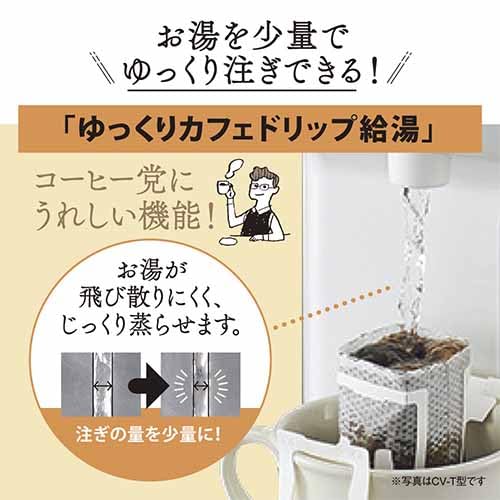 Zojirushi Electric Pot 2.2L Yuyu Energy Saving 5 Temperature Settings White CV-GV22-WA