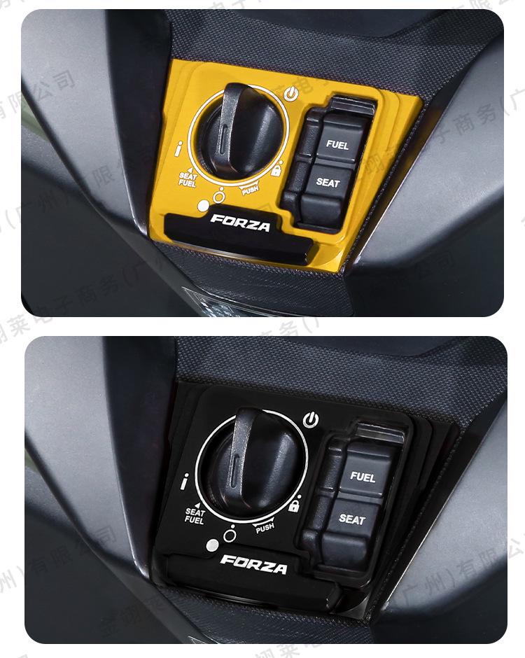 Aluminum Handlebar Headlight Switch Cover for Honda Forza 350 Motorcycle