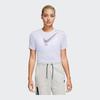 Nike Letter Logo Print Short Sleeve Crop Top Women tops Purple DZ3750-536