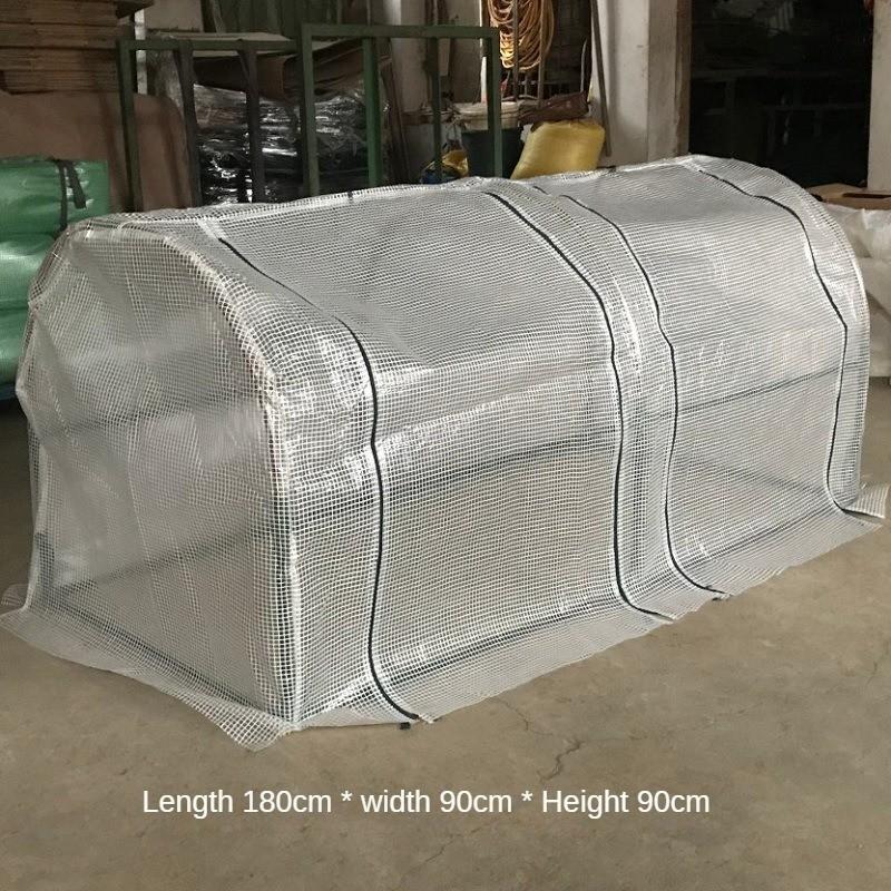 Succulent Greenhouse Potted Plants Growth Thermal Insulation Canopy Portable Tunnel Style Painted Steel Pipe Flower Rack
