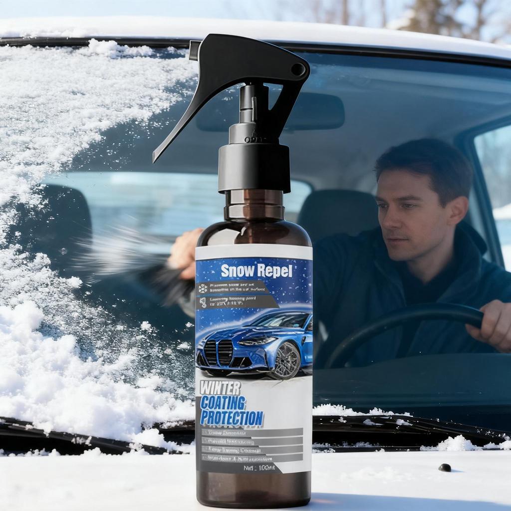 100 ml Snabbverkande Isborttagningsspray för Vindruta Genomskinlig Formel Tar Bort Is & Frost på Sekunder för Bil Lastbil SUV Vintermorgnar