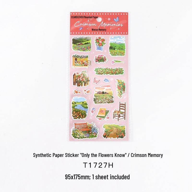 Xin's Lover Synthetic Floral Stickers - Only Flowers Know Series