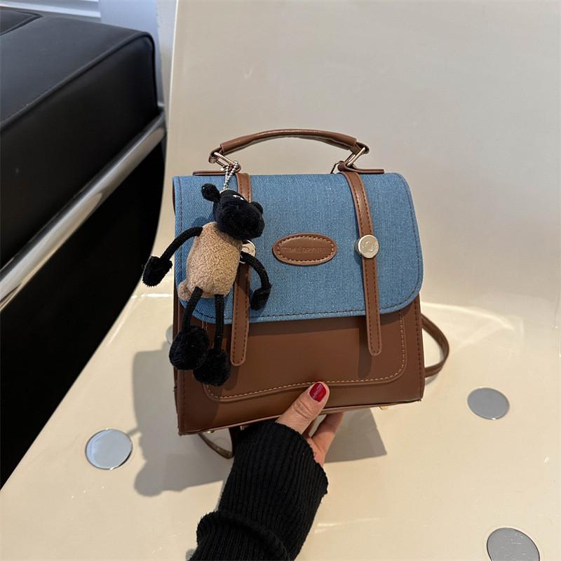 

Stylish Pu Backpack For Women Chic Design Fall Appearance Casual Travel Bag Without Pendant кавовий