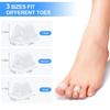 Hammer Toe Corrector, 6-Pack Toe Spacers, Toe Straightener for Curled Toes, Bunion Corrector for Preventing Friction and Relieving Pressure (Medium)