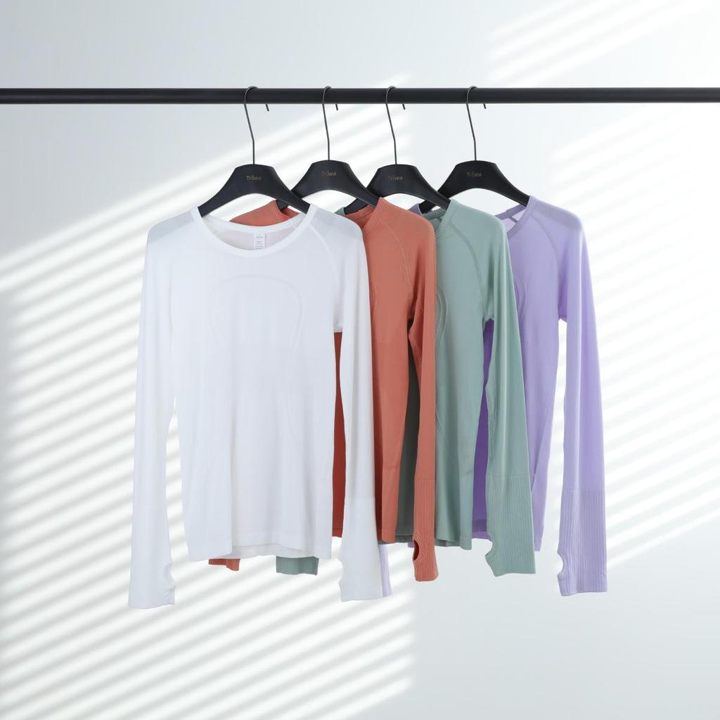 LU Damen Quick-Drying Rundhals Sport Yoga T-Shirt - Enganliegend & Atmungsaktiv