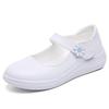 Women's Breathable Nurse Shoes - Soft Sole, Comfortable, Hollowed-Out, Flat Heel, Anti-Odor, Non-Slip, Wear-Resistant Casual Footwear.