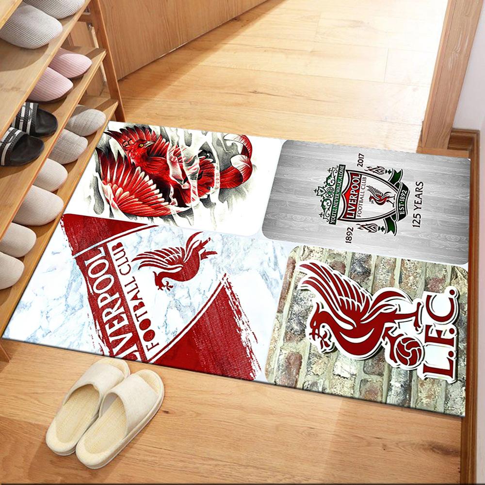 Liverpool Football Club Area Rug Perfect For Outdoor Study Room Balcony Decorate Room Antislip Carpet Office Home Decor Spiritual Gift