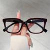 Internet celebrity small fresh plain face high sense anti-blue glasses business elegant versatile can be matched with degree flat mirror