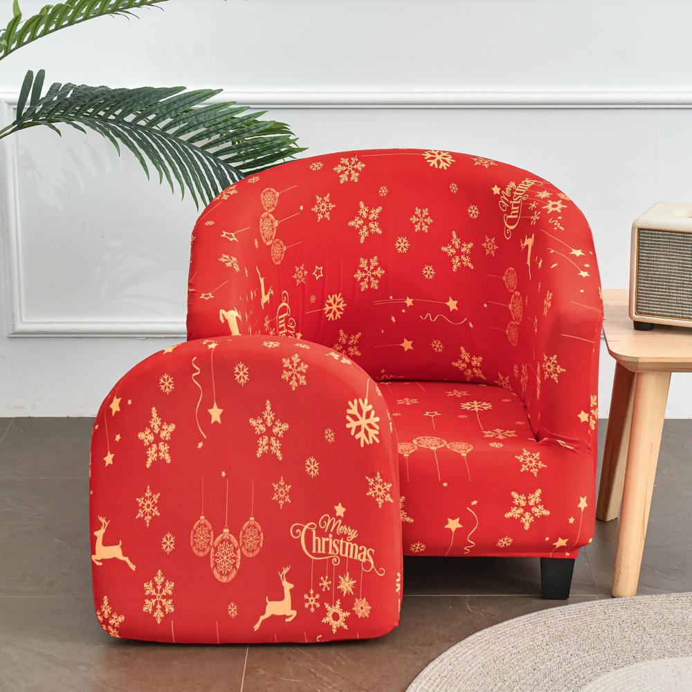Semi-Circular Club Chair Protective Sofa Cover