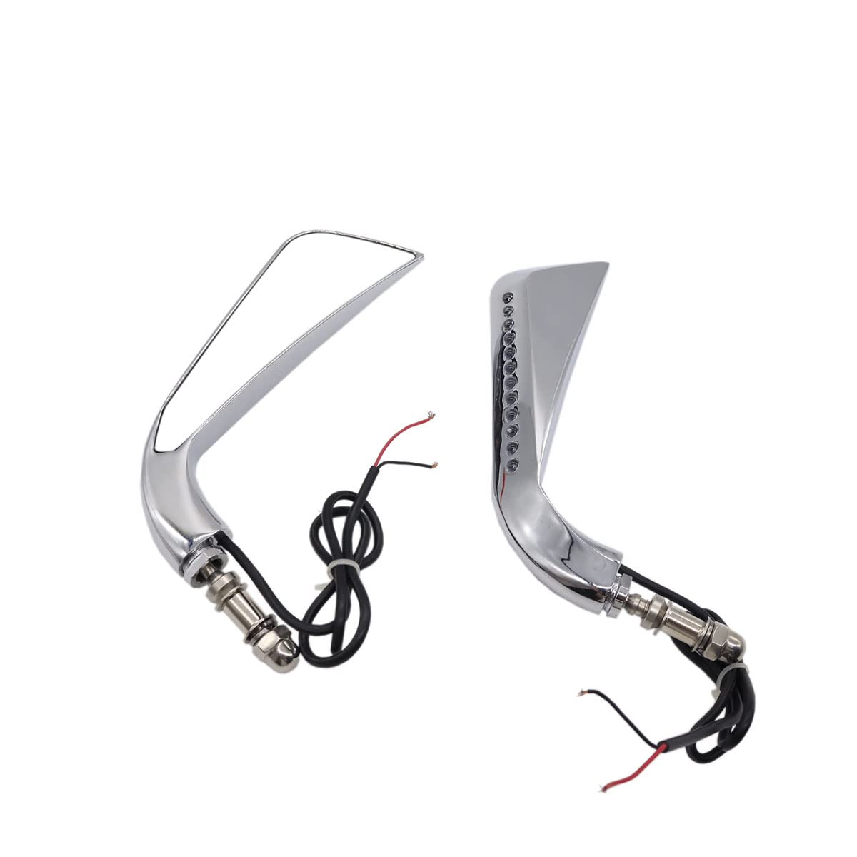 

JPMODAO Harley Motorcycle Rearview 8mm Screw Rearview Rear Plain LED Turn Signals for Harley Sportster XL 1200 XL 883 Mirror, Mirror, Mirror,