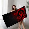 W-World-Of-Warcraft Epic-Fantasy-MMO Microfiber Printed Beach Towel Mountain Climbing Yoga Beach Running Absorbent Soft Towel