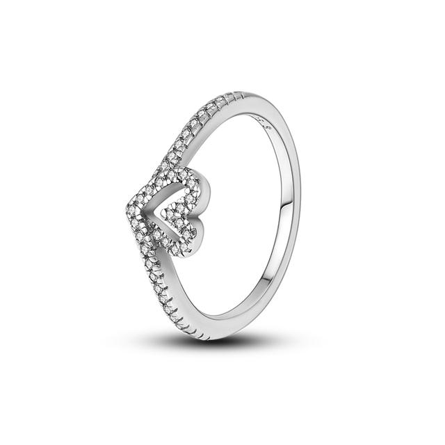 Inel de nunta Argint 925 Inele de femeie Inele de logodna Inimii Inimii Printesa Infinita Flori Populare