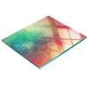 Tempered Glass Kitchen Backsplash with Geometric Figures Graphic 60X52 Cm