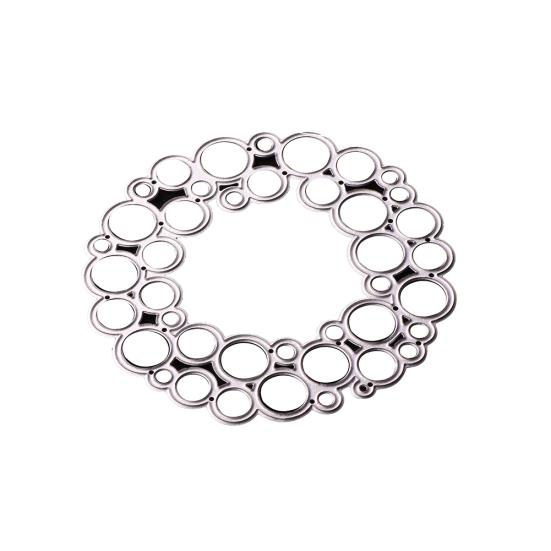 Креативные круглые круги слои металлический трафарет для резки скрапбукинга тиснение серебряный