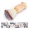 Men S Shaving Brush Soft Nylon Wool Solid Wood Handle Facial Beard Cleaning Grooming Shave Tool