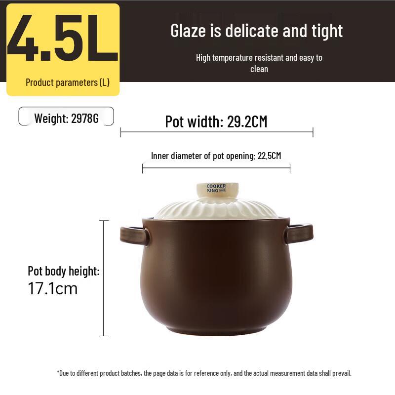 COOKER KING Ceramic Casserole Pot