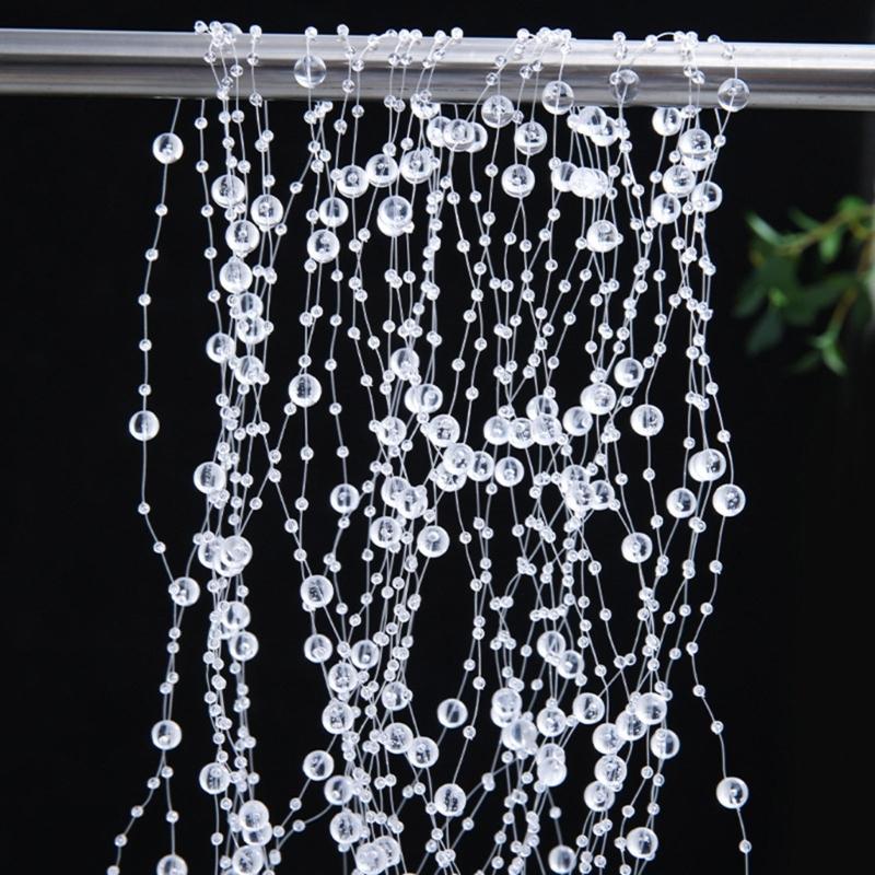 Artificial Pearls String Beads Chain for Wedding Decoration Imitation Pearls String Beads for Craft Candle Bouquets