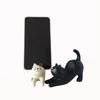 Weißer Katzen-Telefon- & Tablet-Ständer - Kreatives Harz-Ornament Geschenk