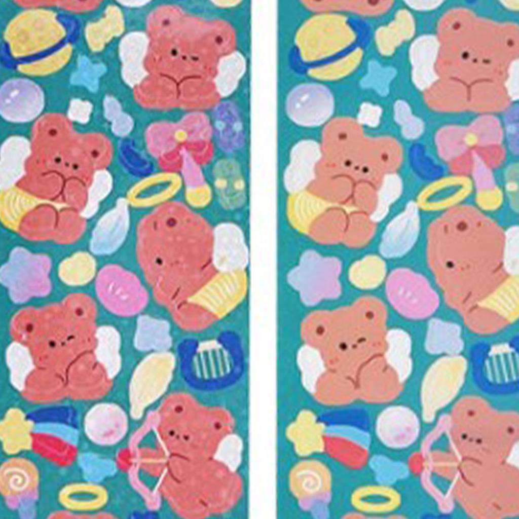 Kpop Photocard Sticker Decorative Cute Design Fun Scrapbooking Stickers for Phone Case Journaling