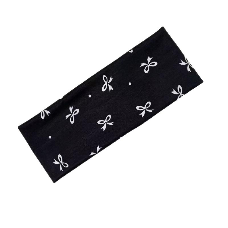 Trendy Women’s Y2K Wide Bow Hairbands for Yoga and All-day Fashion