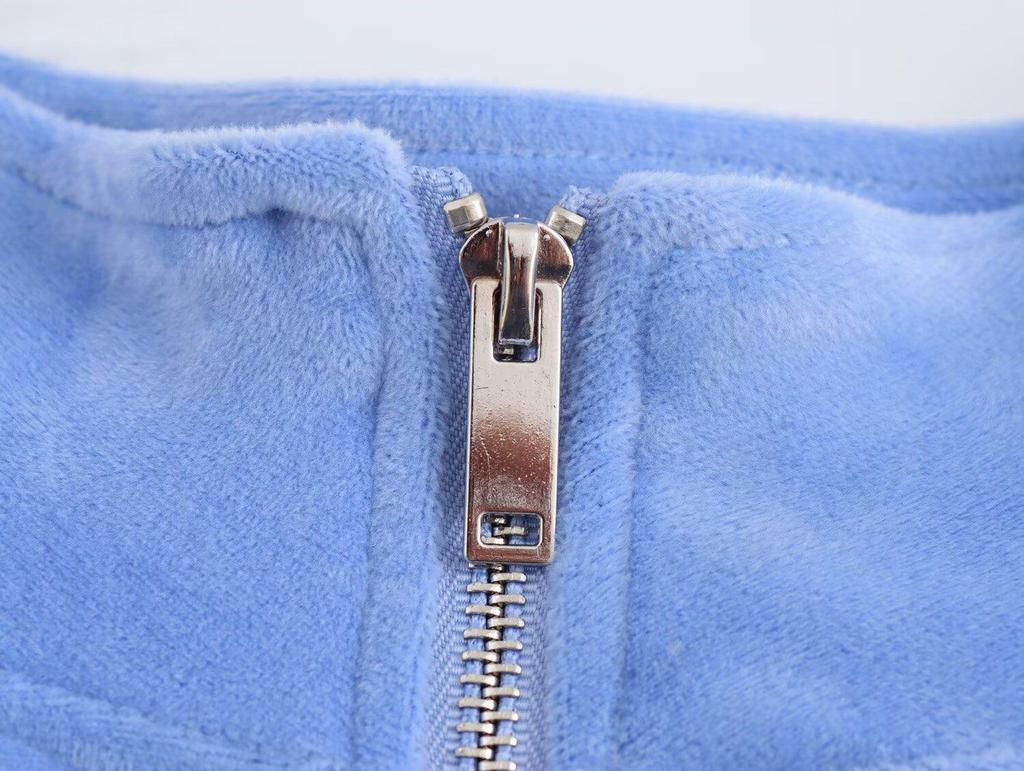 2025 Spring European & American Style Women's Embroidered Velvet Jacket and Casual Pants