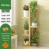 Solid Wood Plant Stand: Floor-Standing Flower Pot Holder for Balcony, Living Room, or Outdoor Space