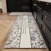 1/2pcs Modern Ethnic Style Floor Mats Quick-Drying Non-Slip Kitchen and Entryway Foyer Rug Set for Home Decor