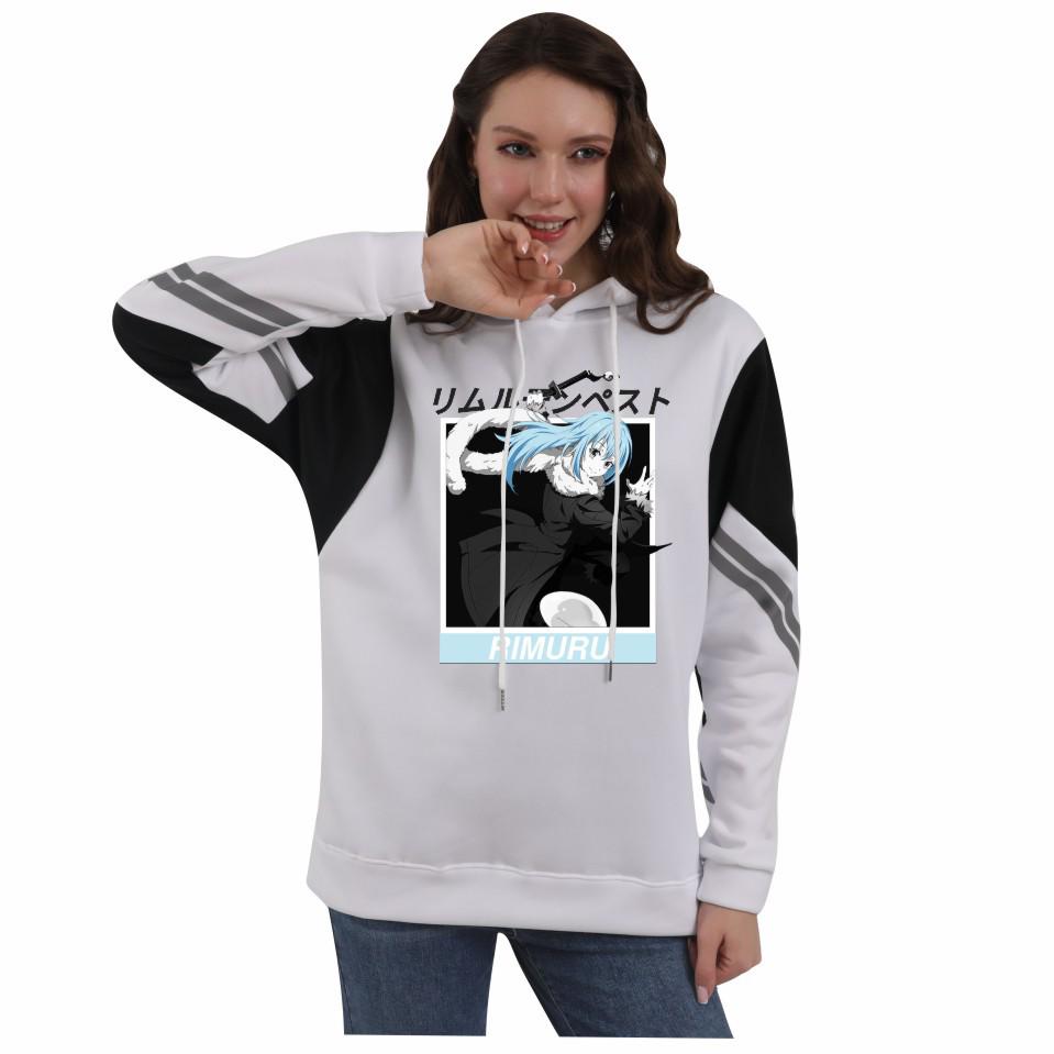 Reincarnated as a Slime Hoodie - Unisex Autumn/Winter Fleece Color Block Design