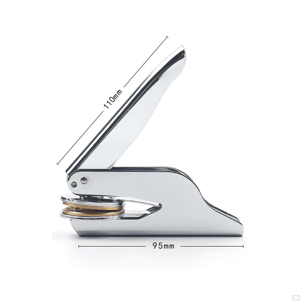 Customizable Embosser Stamp for Private Patterns with Stainless Steel Seal