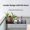 Space Saving Iron Plant Holder for Miniature Pots Desktop Wall Hanging Shelf for Succulents Flowerpot Organizer
