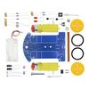 D2-1 DIY-Kit Intelligentes Linienverfolgungsauto-Set DC-Motor Elektronische Produktionsmontage Smart Car Patrol Automobilteile