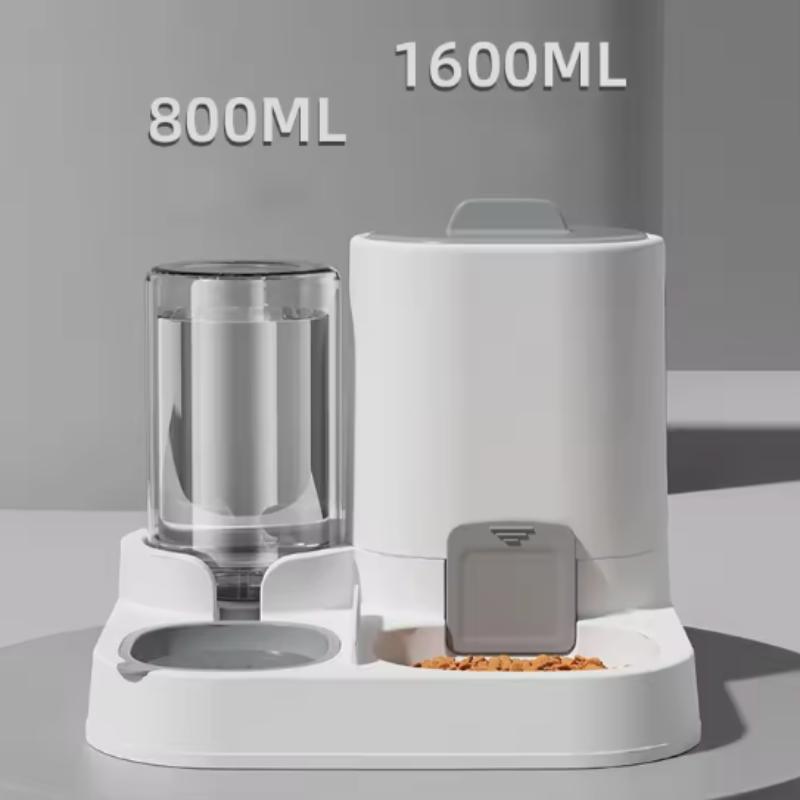 Customizable Two-in-One Pet Feeder Bowl for Cats And Dogs Smooth Food & Water Supply Cat Water Dispenser Dog Bowl Pet Supplies