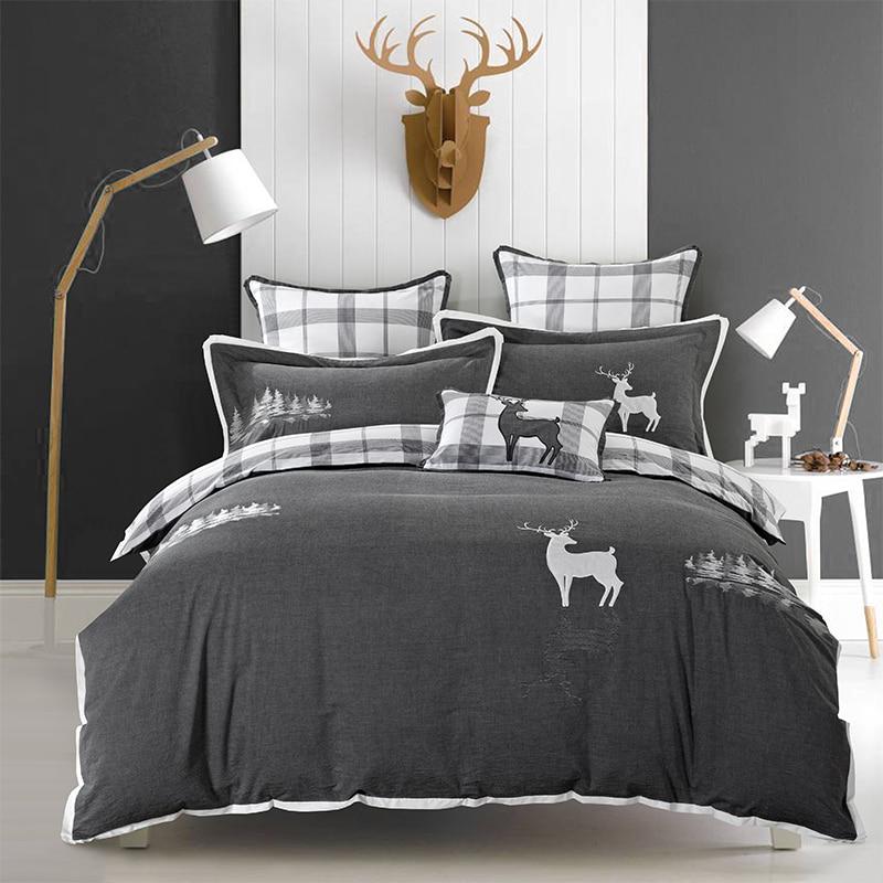 WTEMPO Home Textile Winter Bedding Sets Duvet Cover Bed Sheet Pillow 100%cotton 4pcs Warm