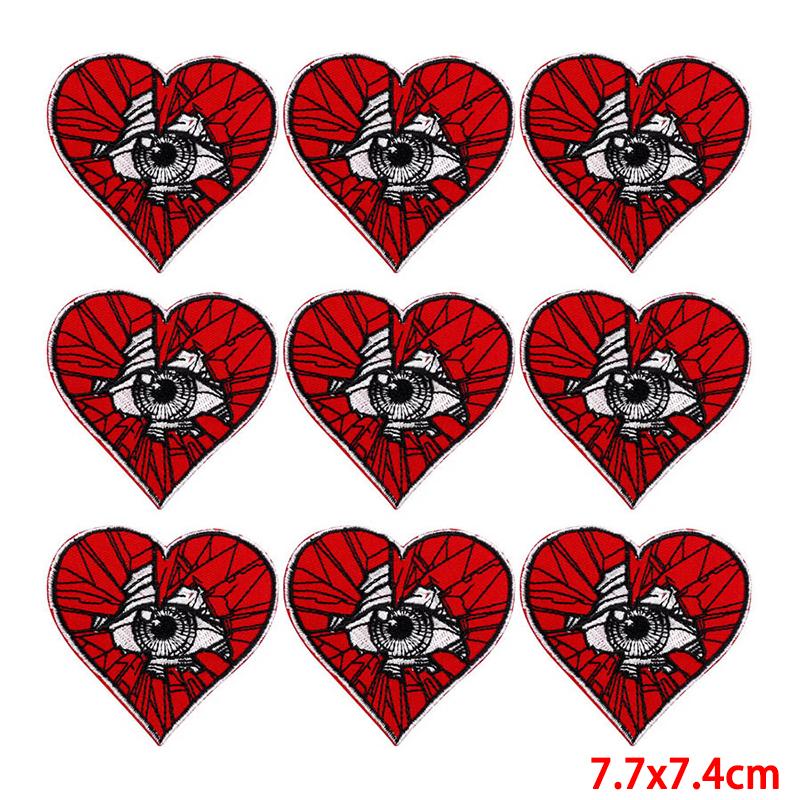 10 Pcs/lot Wholesale Embroidery Patch Iron On Patches For Clothing Patches On Clothes Jackets Decor Applique Sew Supplies