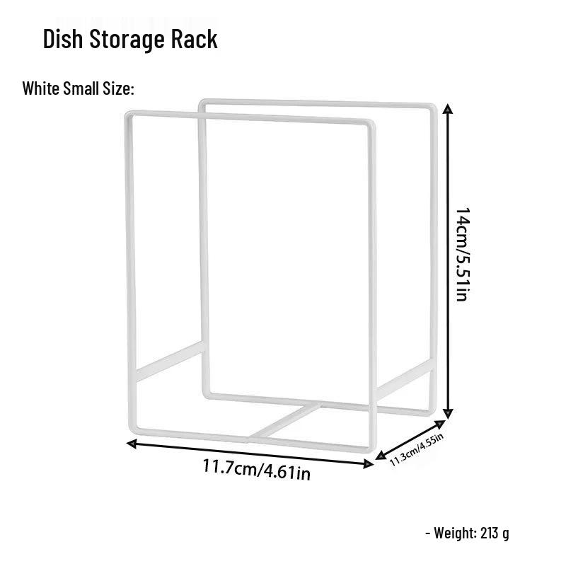 Japanese Kitchen Dish Rack: Plate and Bowl Holder, Tableware Organizer, Cabinet Drainer